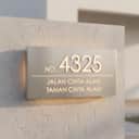 LED House Number Plate | 304 Stainless Steel Backlit Address Sign (Nombor Rumah LED) view 2