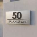 Stainless Steel House Number Plate (Custom) view 2