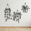 Metal Wall Art — Flower in Pot view 2