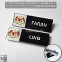 Reverse UV Print Acrylic Nametag view 3