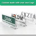 Custom Acrylic Logo Table Sign view 2
