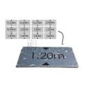 Stainless Steel Pool Depth Sign view 3