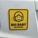Baby On Board Magnetic Car Sticker view 2