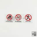 Acrylic Prohibition Sign (30 Designs) view 2