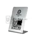 Stainless Steel DuitNow QR Code Stand view 2