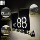 (Solar + LED) Modern Solar House Number & Address Sign Plate Tanda Rumah 家用门牌 Board Sheet Plaque Tablet Waterproofing 3D view 3