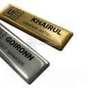 Epoxy coated Stainless Steel Nametag view 2