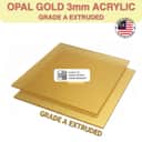 Gold Pearl Acrylic Sheet 3mm (Custom Cut) view 2