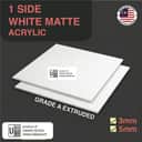 Matte White Acrylic Sheet (Custom Cut) view 2