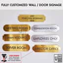 Acrylic Door Sign (Custom Text, 4 Shapes) view 2