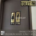 Premium Acrylic Toilet Sign view 2