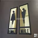 Premium Acrylic Toilet Sign view 3