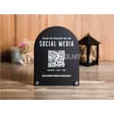 Custom QR Code Social Media Sign view 3
