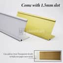 L-Shape Aluminium Desk Name Plaque view 3