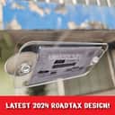 Acrylic Road Tax Holder with Suction Cup view 2