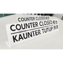 Counter Closed Acrylic Sign view 2