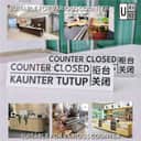 Counter Closed Acrylic Sign view 3