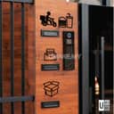 Minimalist Acrylic Outdoor Sign (Delivery / Food / Parcel) view 3