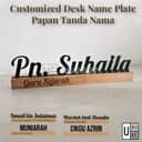Wooden Desk Name Plate (Rubberwood + Acrylic) view 2