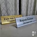 Metallic Acrylic Desk Name Plate (Aluminium Frame) view 3