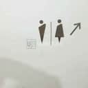 Stainless Steel Toilet Direction Sign view 3