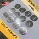Stainless Steel Table Number Set (10pcs) view 2