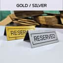 Acrylic Reserved Table Sign view 3