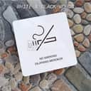 Minimalist Acrylic Sign (Square 10cm) view 3