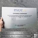 Stainless Steel Business Signboard view 3