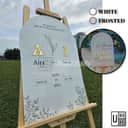 Custom Acrylic Wedding Welcome Board view 2