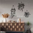 Metal Wall Art — Flower in Pot view 3