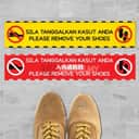 Please Remove Shoes Acrylic Sign view 2
