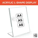 Acrylic L-Shape Display Stand view 2