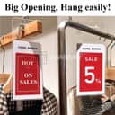 Acrylic Hanger Price Tag Display (A6) view 3