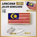Metal Malaysia Flag Badge (KPM 2025 Spec) view 2