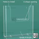 Acrylic Wall Mounted Brochure Holder view 3
