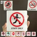 Acrylic Prohibition Sign (30 Designs) view 3