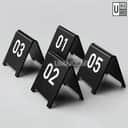 Acrylic V-Shape Table Number Set (5pcs) view 2