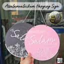 Assalamualaikum Round Hanging Door Sign view 3