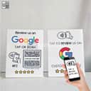 NFC Google Review Acrylic Stand view 2
