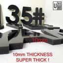 Black PVC 3D Letters (A-Z, 0-9) view 3