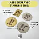 Stainless Steel Industrial Label Tags (5pcs) view 2