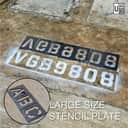 Steel Stencil Plate (A-Z / 0-9) — 100mm & 150mm view 2
