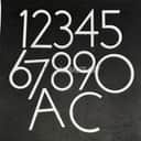 White Floating Acrylic Numbers view 2