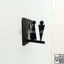 3D Pop-Up Toilet Sign view 2