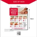Hand Washing 7 Steps Sign view 2