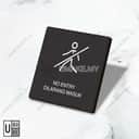 Modern Acrylic Signage (Square 10cm) view 2