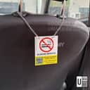No Smoking Sign for Grab / E-Hailing Cars (KKM) view 3