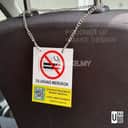 No Smoking Sign for Grab / E-Hailing Cars (KKM) view 2