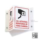 V-Shape 3D Projecting CCTV Sign view 2